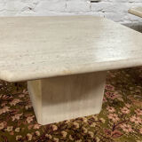 Vintage travertine coffee table in the 70s