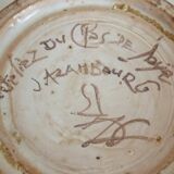 Vase pichet coq, céramique émaillée signée Jeanne Azambourg, Le Clos De Joye, années 60