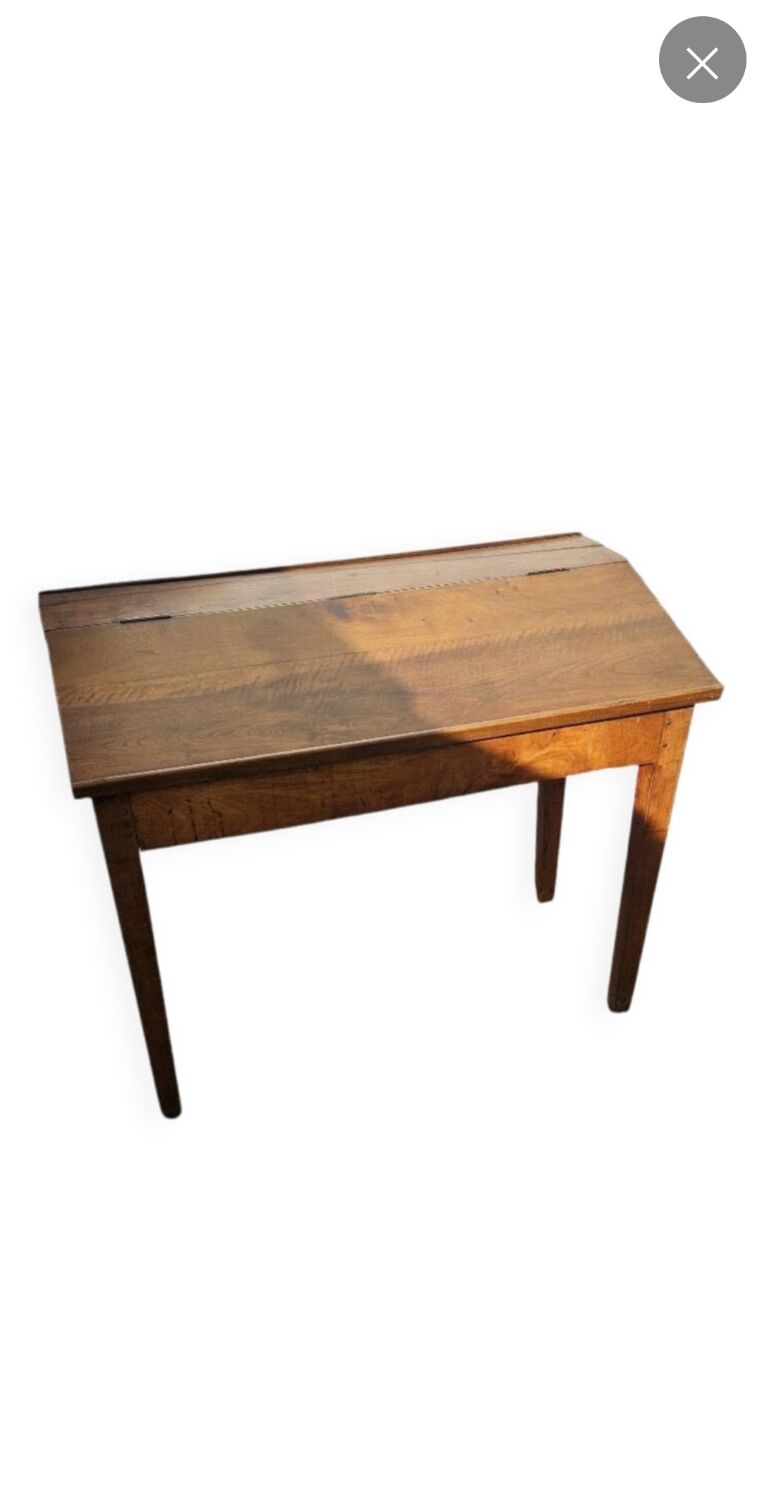 Antique desk and chair