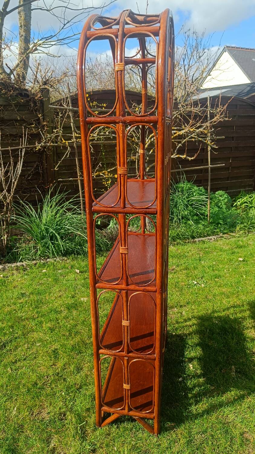 Shelves, rattan bookshelf