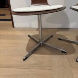 Lot of 4 vintage swivel chairs in the style of Arne Jacobsen.