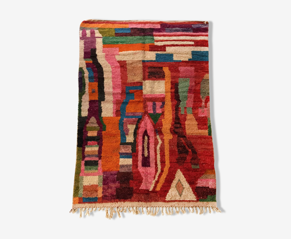 Tapis berbère marocain Boujaad à motifs colorés 294x182cm