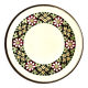 Antique ceramic trivet - floral decoration