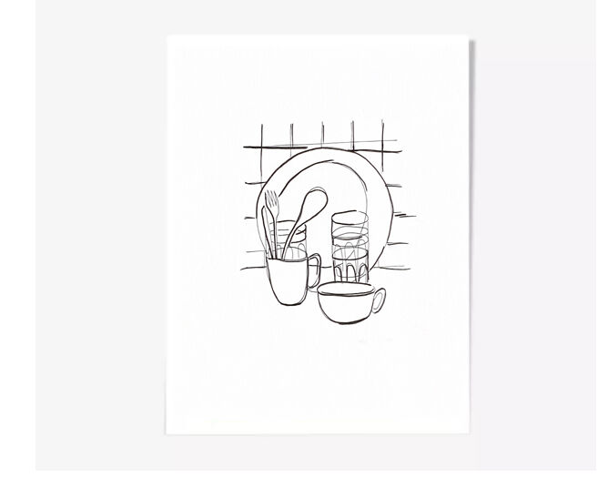 Illustration " Snack " A4