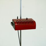 Red Italian Space Age Adjustable Spot Floor Lamp