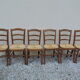 Set of six mulched chairs