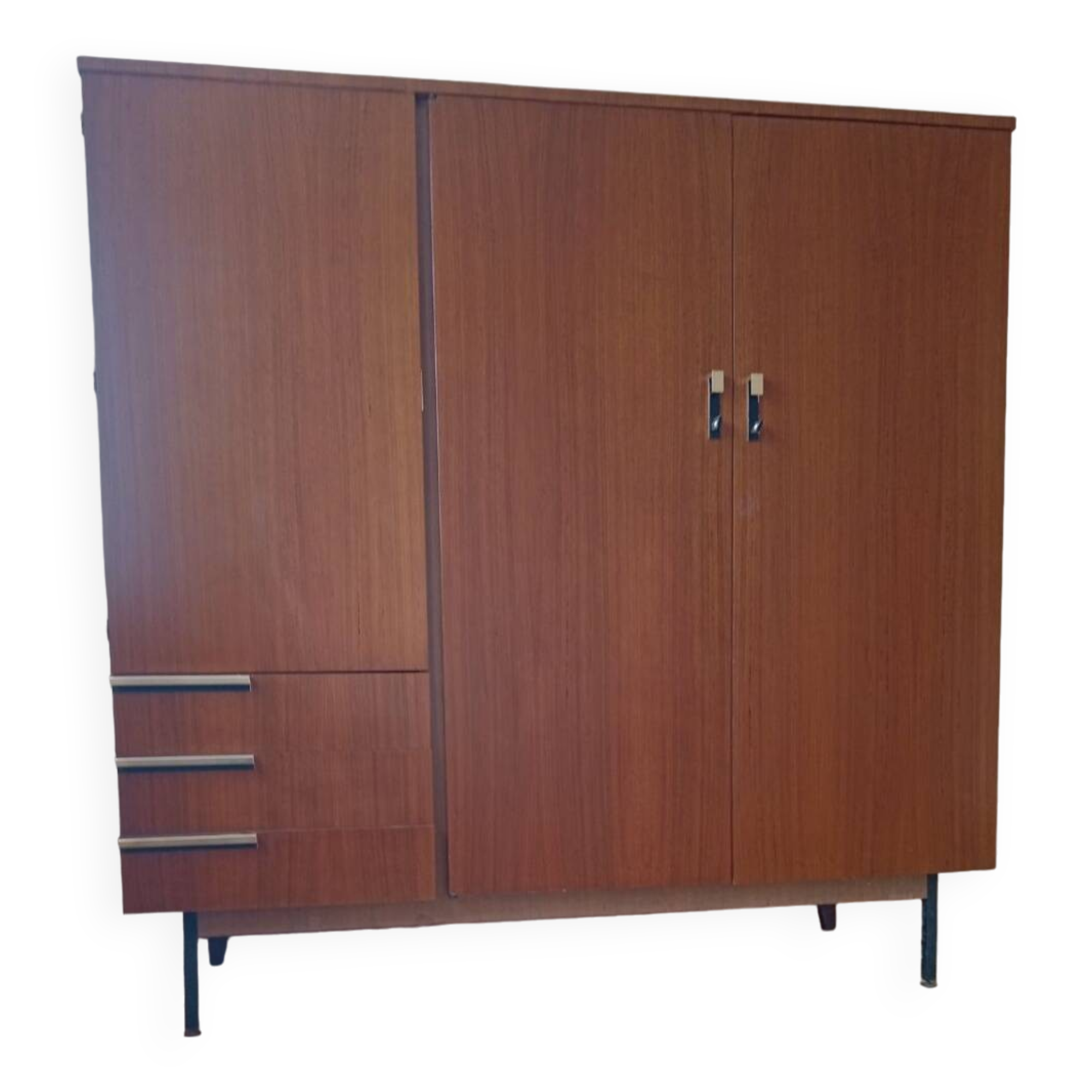 Vintage 3-door wardrobe