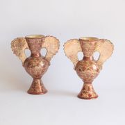 Vases Néoclassiques Espagnols en Cuivre Lustré, 19e