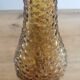 Amber-colored empoli glass decanter