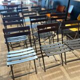 Black Folding Square Chair