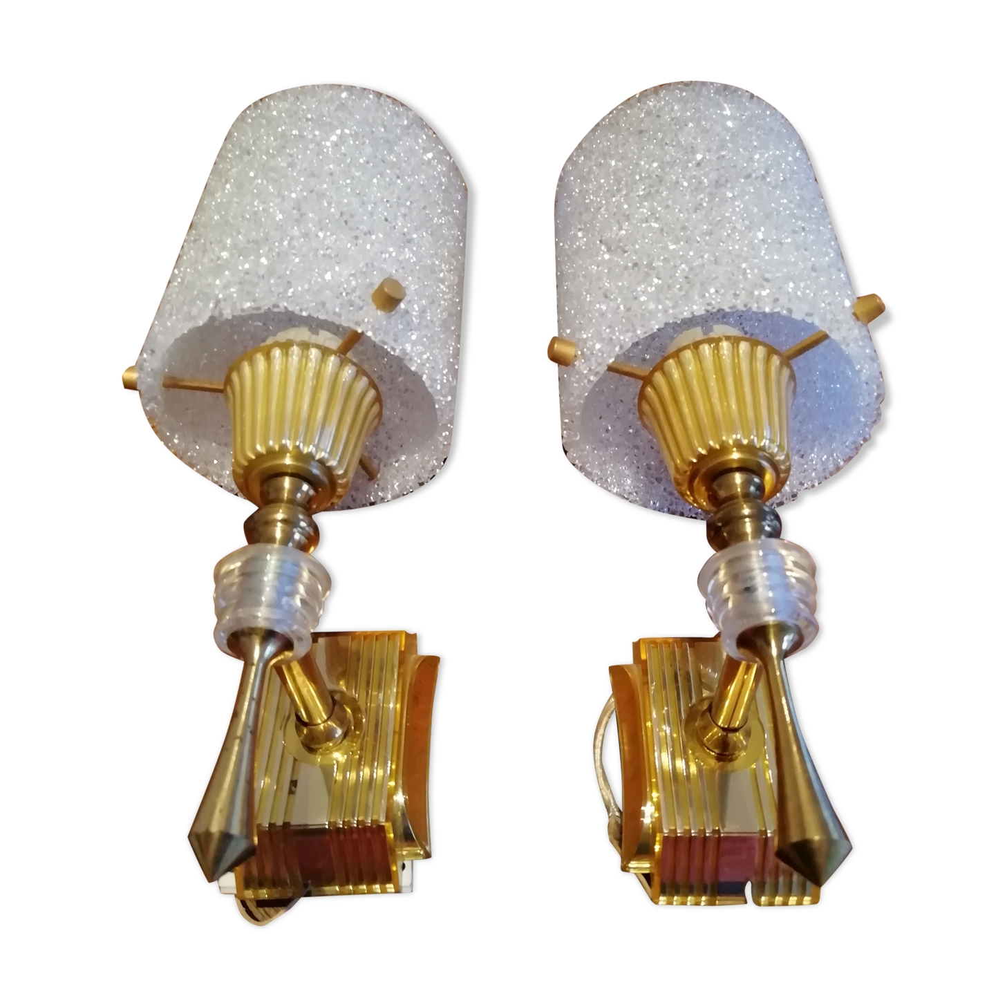 Pair of art deco wall light 30s