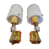 Pair of art deco wall light 30s