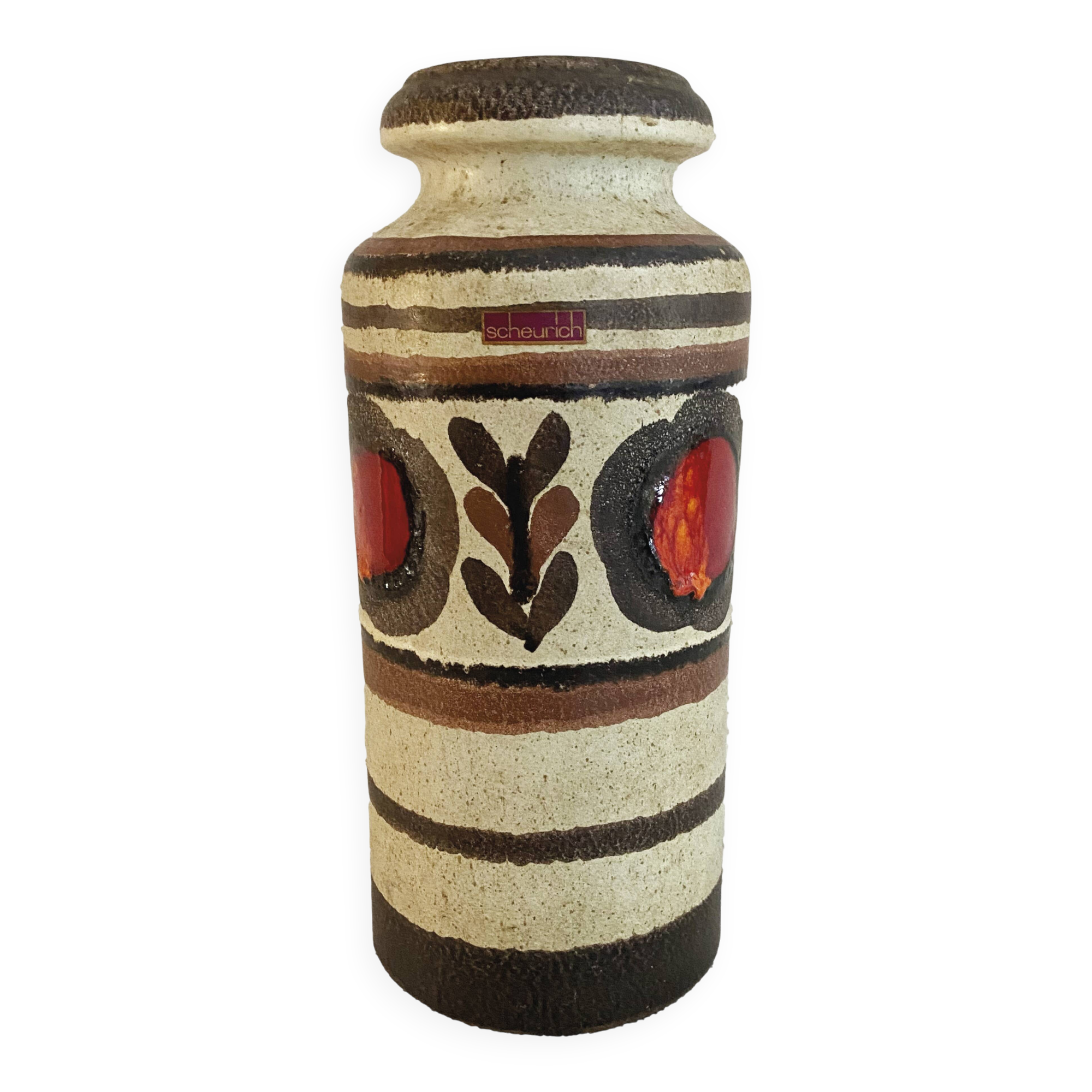 Vintage Scheurich vase in ceramic West Germany / 1960s