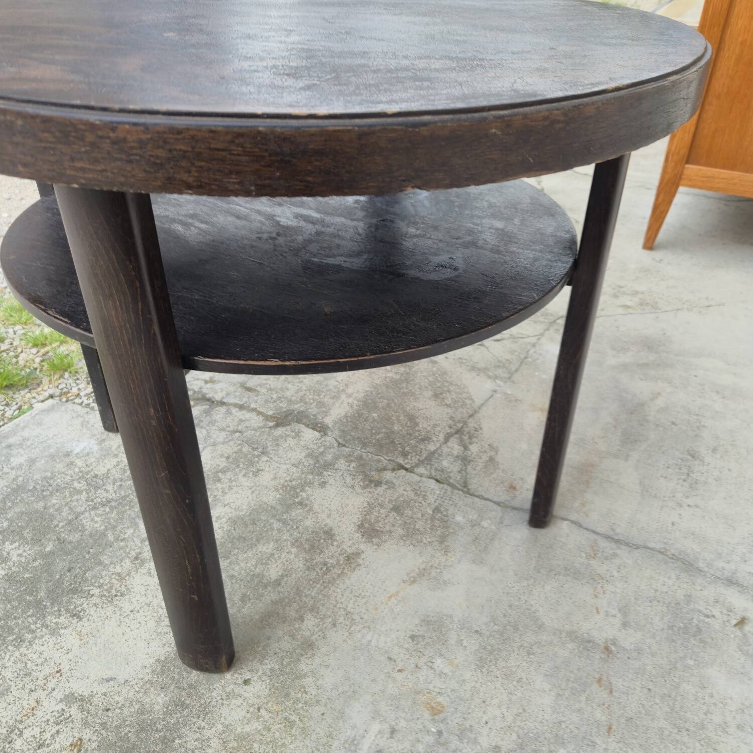 1930s Art Deco Round Coffee Table