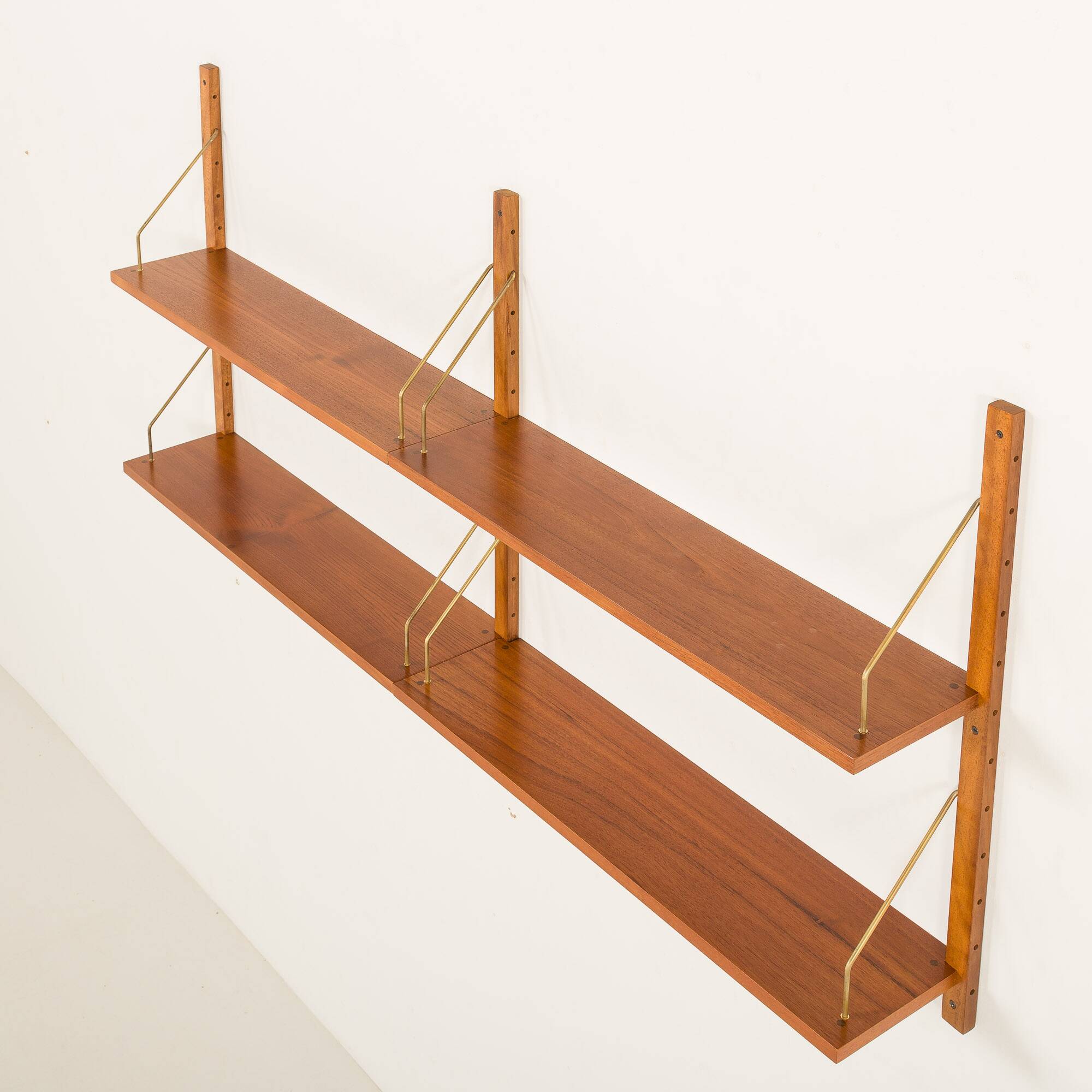Danish teak shelving unit in Poul Cadovius style, 1960s