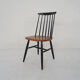 Chaise de salle à manger à dossier en fuseau, années 1950