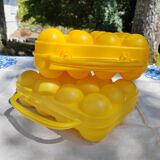 Set of 2 egg cartons 70s 80s