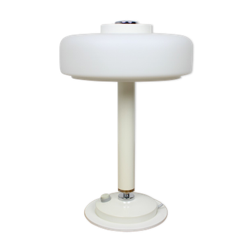 Mid-century rare white table lamp/ Napako, 1960's