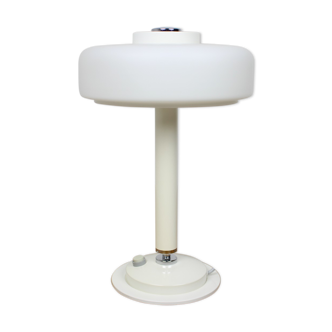 Mid-century rare white table lamp/ Napako, 1960's