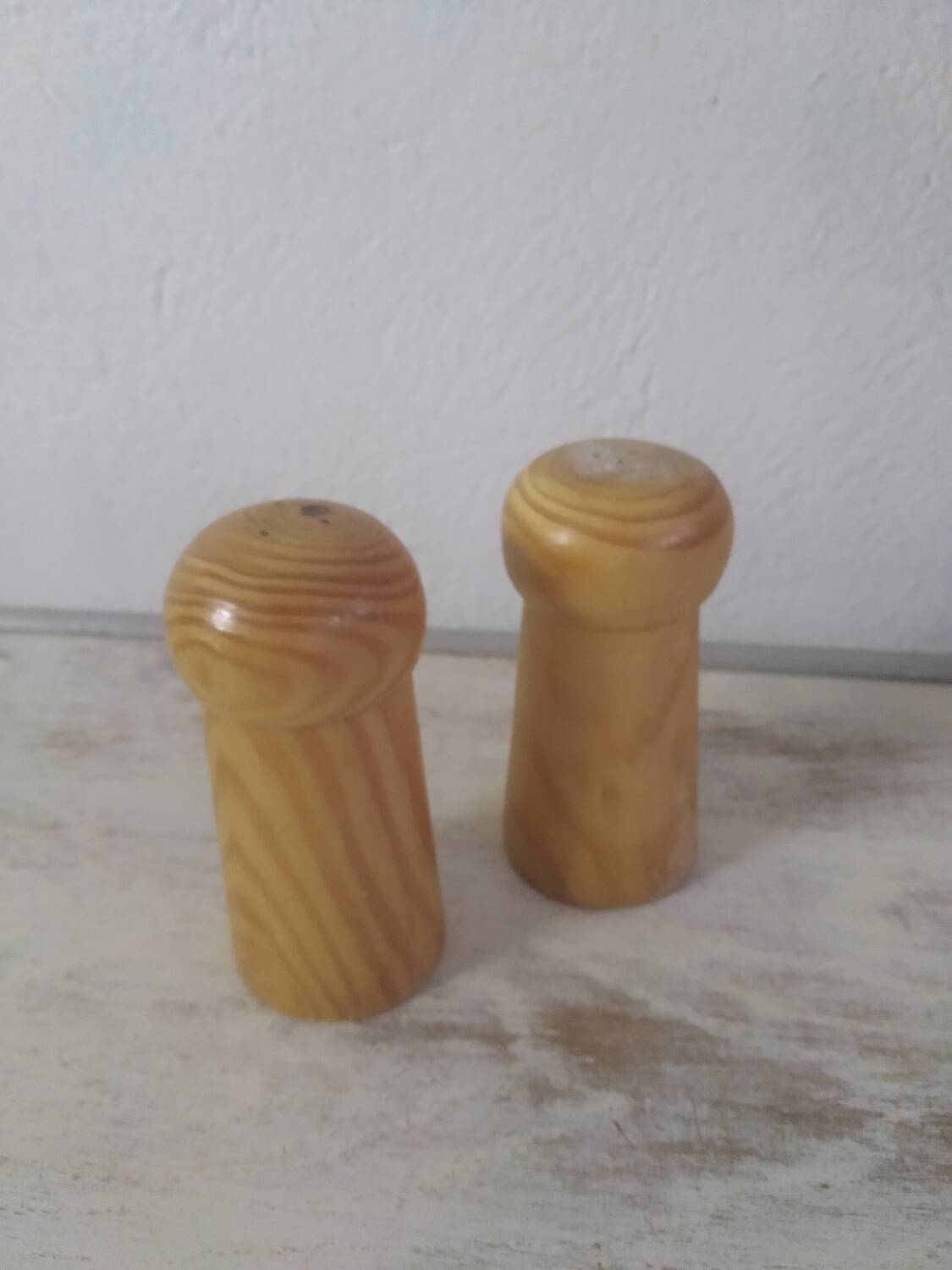 Wooden salt and pepper shaker