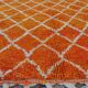 bright orange Beni Ouarain rug 250*150cm