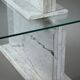 Carrara marble and glass library - 1970