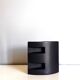 Black ceramic modernist vase - 1980