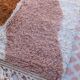 Tapis marocain berbère marron beige rosé moderne