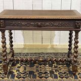 Henry II oak desk table from the early 20th century