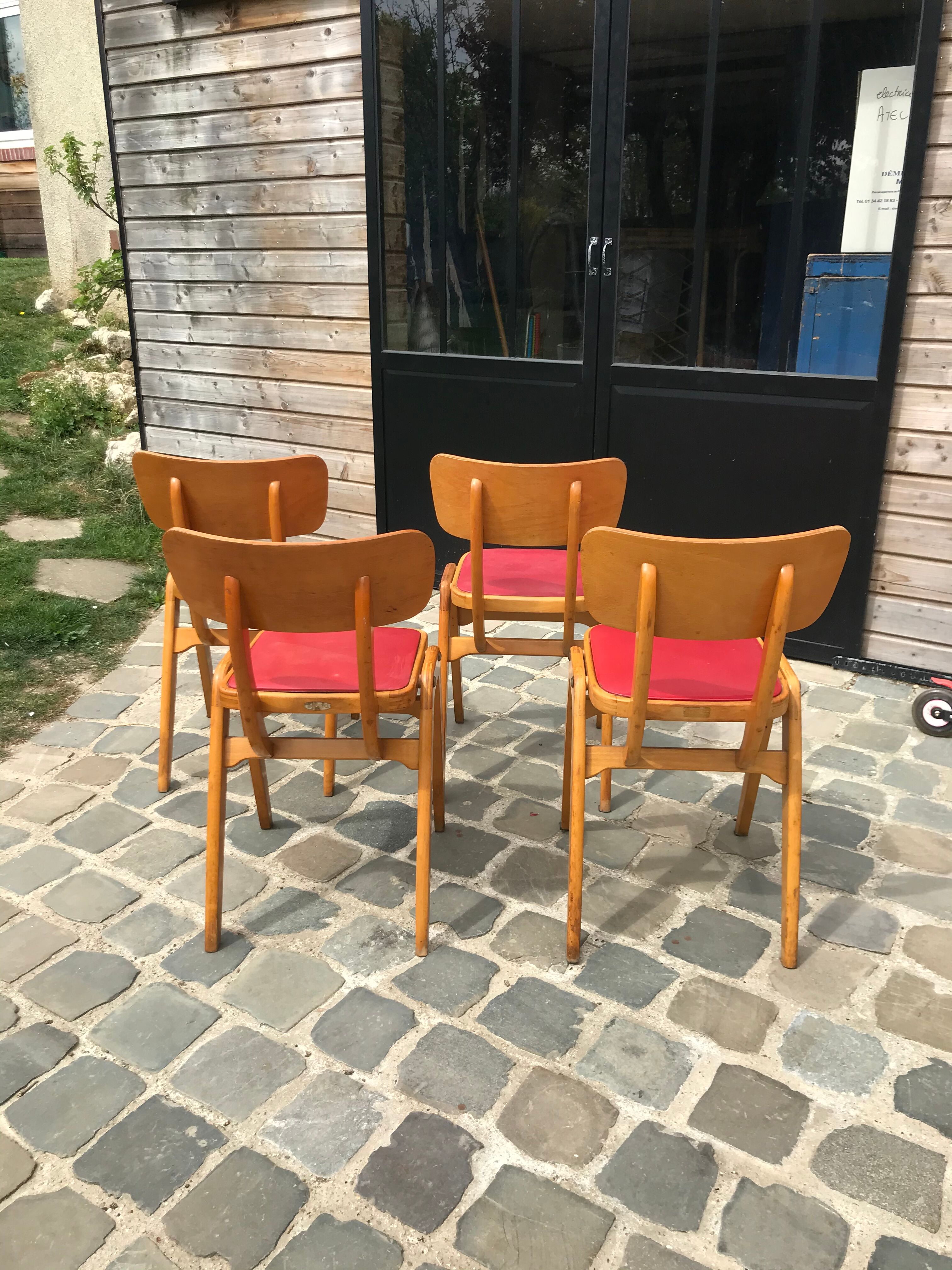 Red centa chairs