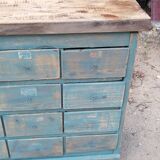 Old wooden workshop furniture