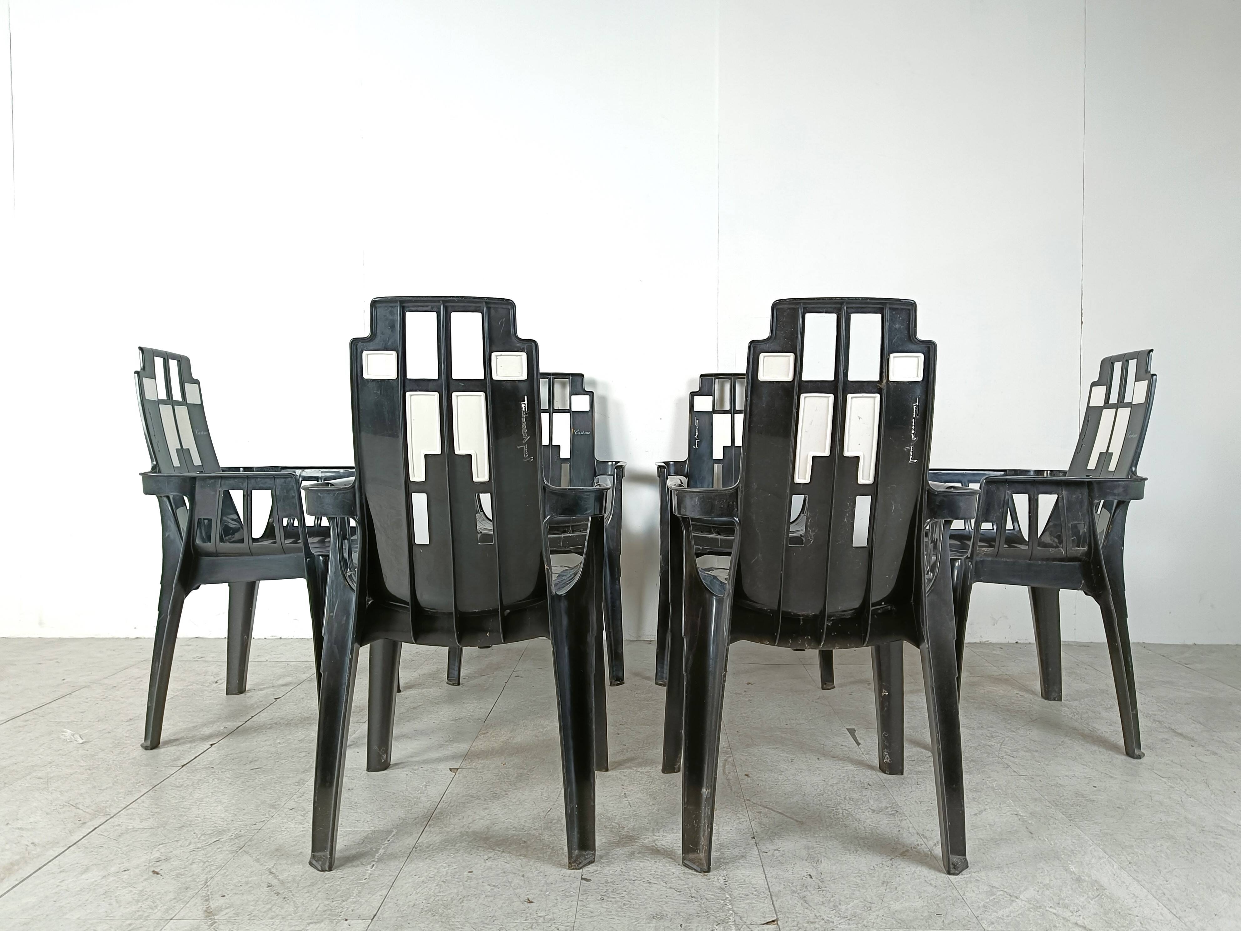 Boston Chairs by Pierre Paulin for Henry Massonnet, 1988, Set of 6