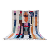 Authentic Moroccan wool rug handwoven, 250x150 cm