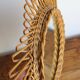 Old rattan star witch mirror vintage design 50s 60s