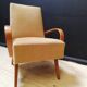 Paire de fauteuils vintage Halabala 1950