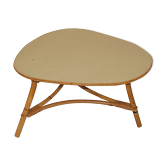 Table basse en rotin