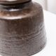 Rudi Stahl Studio Dark Brown Fireclay Stoneware Vase - Organic Mid-Century Ceramic Art, 1960s