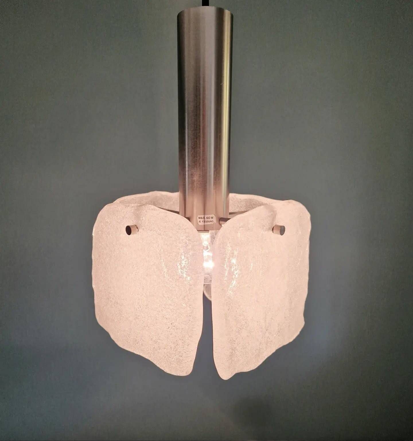 Frosted glass suspension, Kalmar Francken, 1970