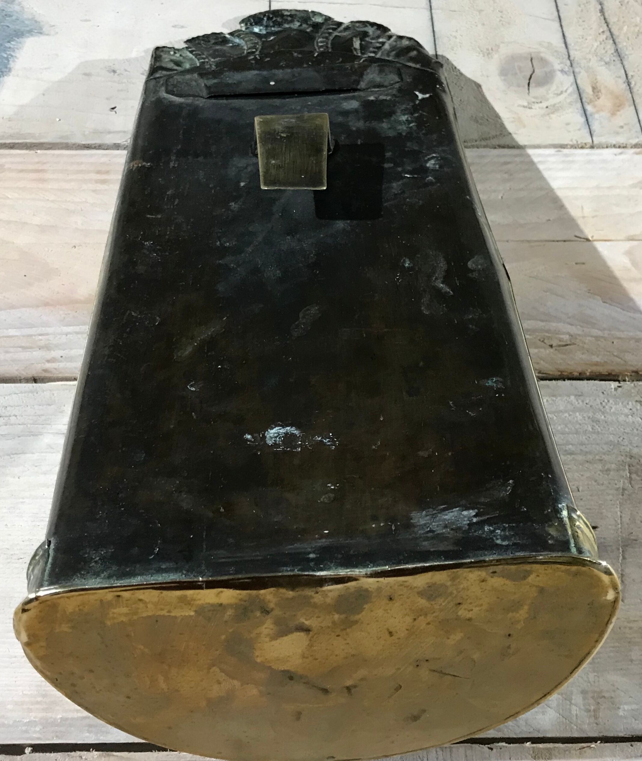 Brass mirror 19x48cm