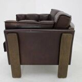 1970s Brown Leather armchair, Denmark