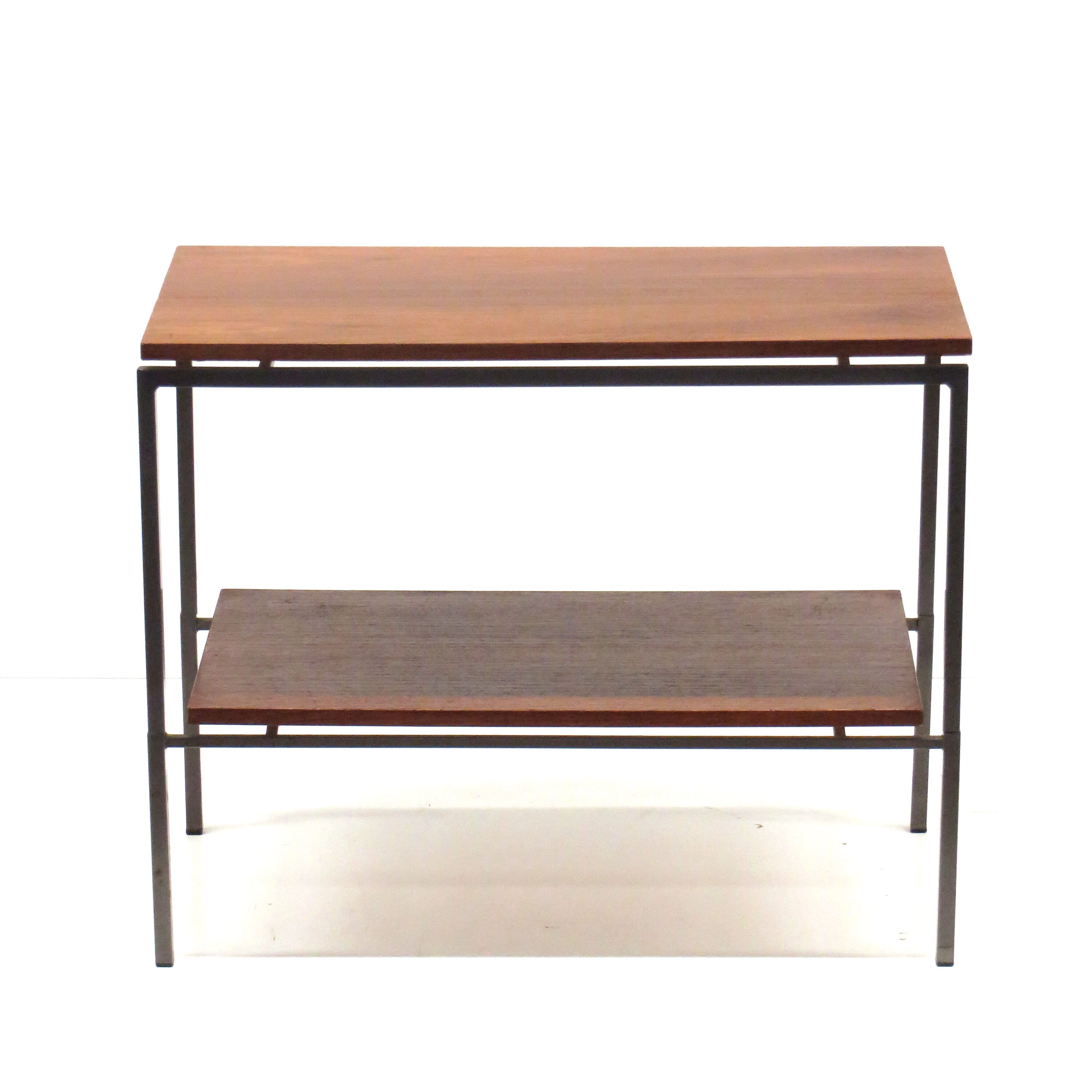 Vintage side table with magazine compartment made in the 1960s