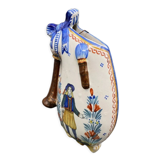 Vase Biniou HR Quimper Decor of Breton