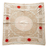 Vintage hand-embroidered tablecloth 143x146 cm
