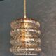 Pendant light 60s golden amber glass