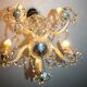 5 lights crystal pendant chandelier from Czechoslovakia