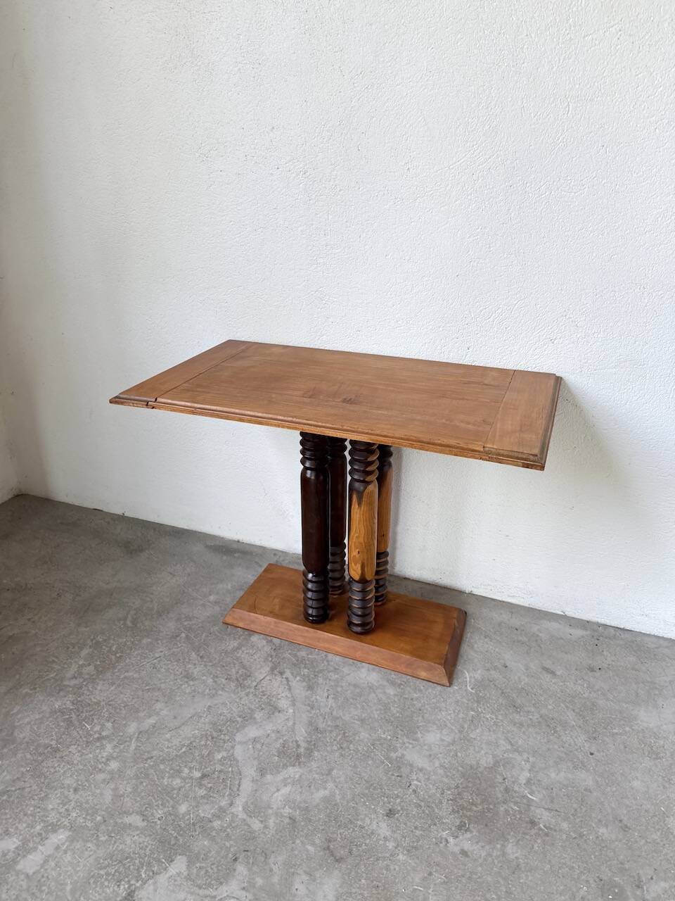 Dudouyt Courtray oak art deco console table