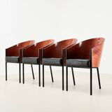 Philippe Starck Ensemble de 4 chaises de salle à manger Costes pour Driade 1984