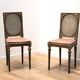 Paire de chaises vintage Louis XVI