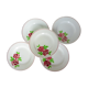 5 assiettes plates modèle Rose Mai
