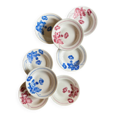 Set of 8 vintage deep plates, Edmond de Saint Amand -